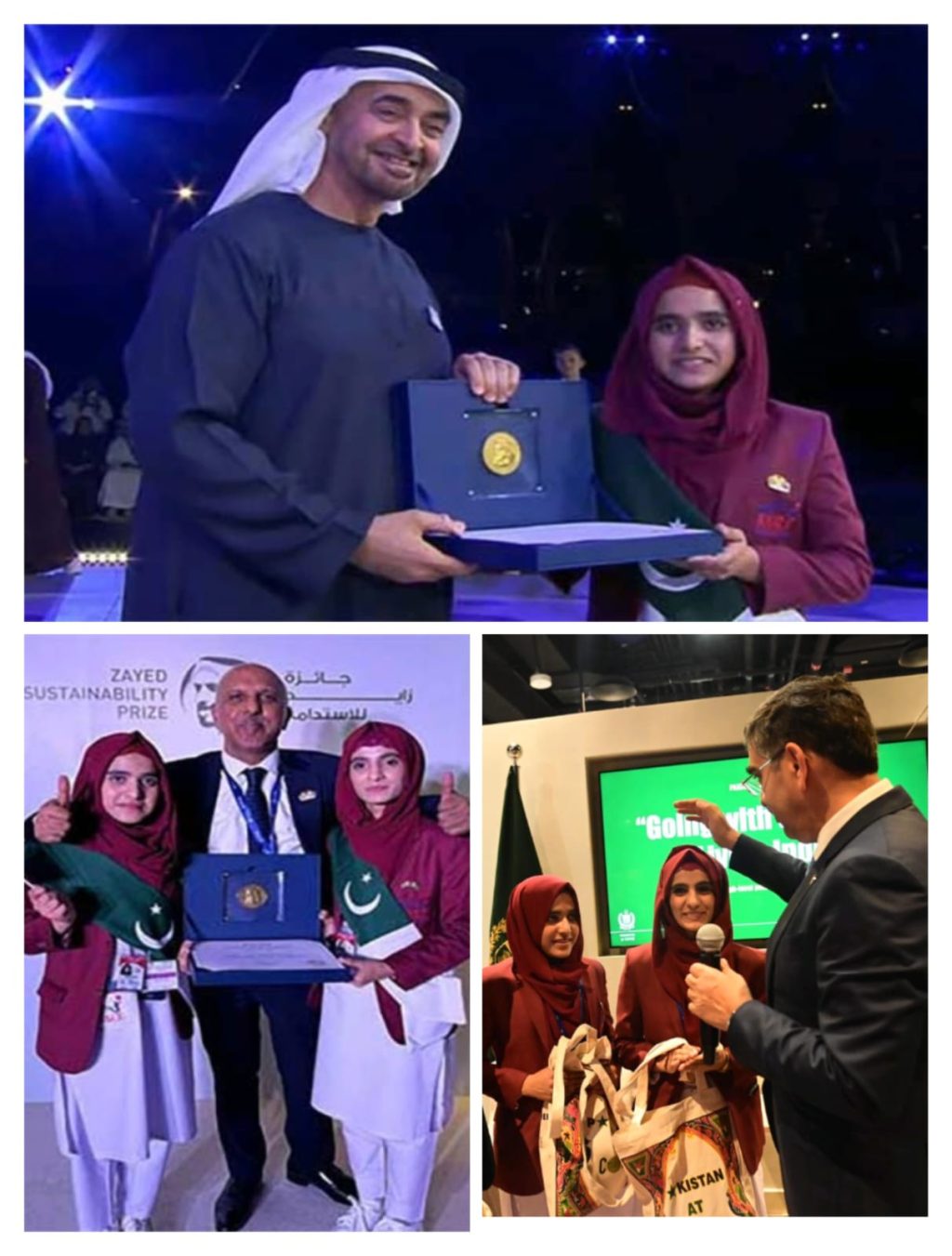 Pakistani girls won Zayed Sustainability Prize