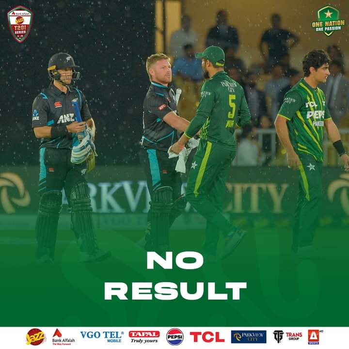 Pakistan vs New Zealand Series Opener Washed Out After Just Two Balls