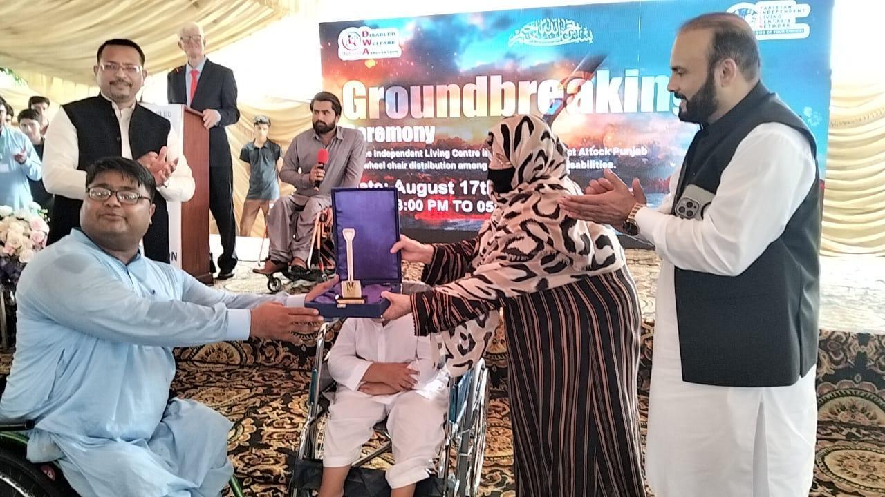 Foundation stone of Rehabilitation Center for Disabled Persons was laid in Khura Khel Attock