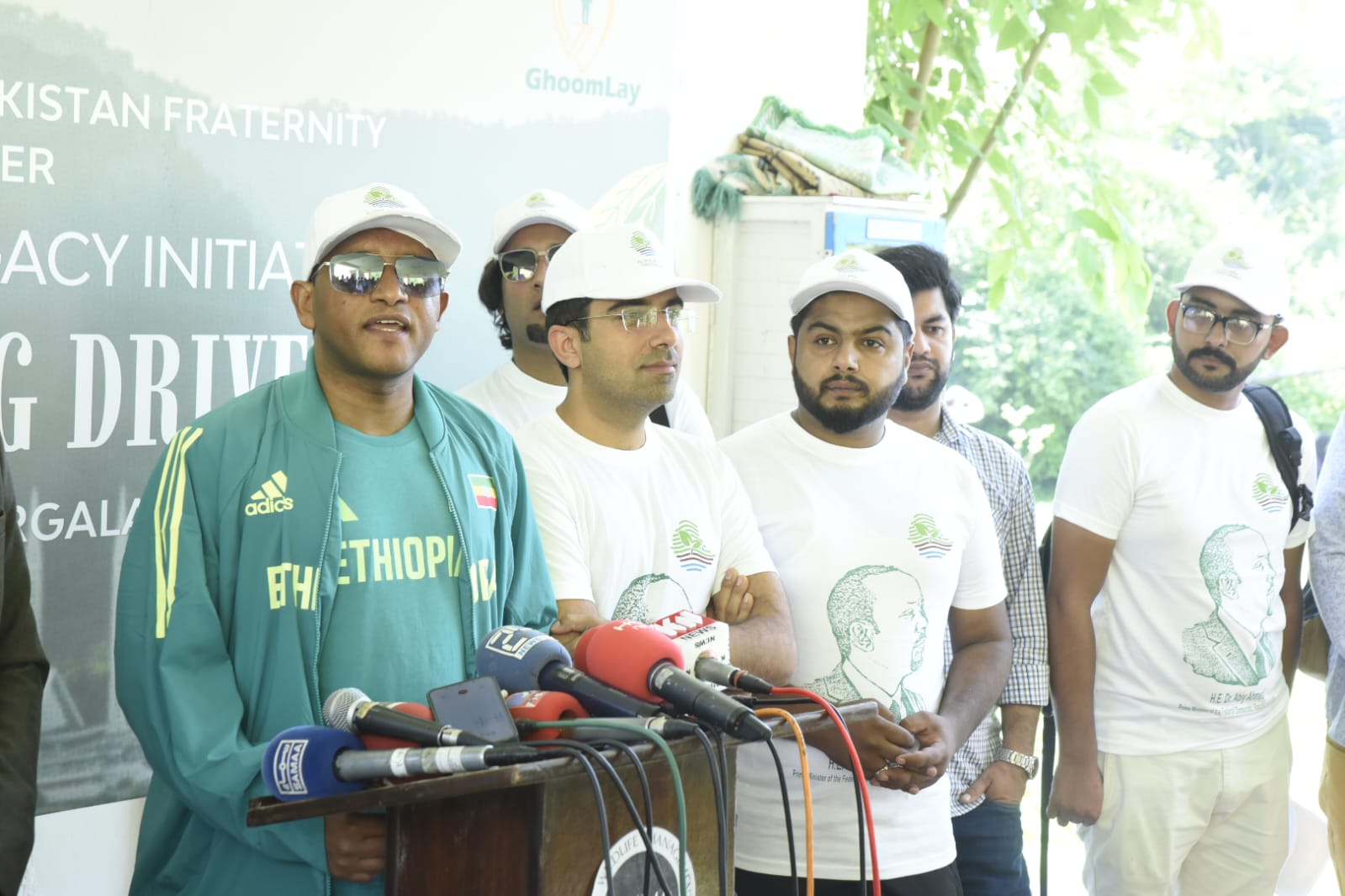 Green Legacy: Ethiopian Ambassador Dr. Jemal Leads Cleaning Drive at Trail 5, Margala Hills 