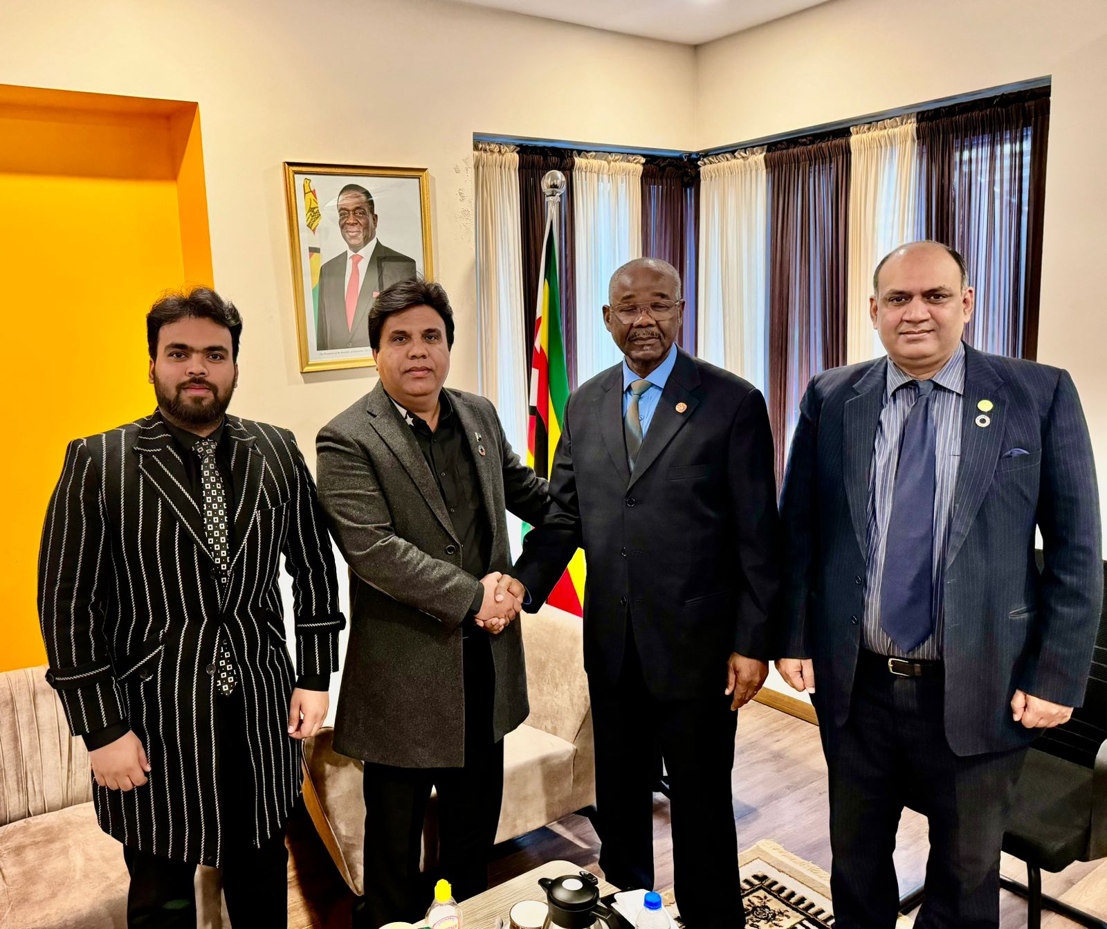 Global Trade & Expo Center CEO Mazhar Hussain Meets Zimbabwe Ambassador to Boost Trade Ties