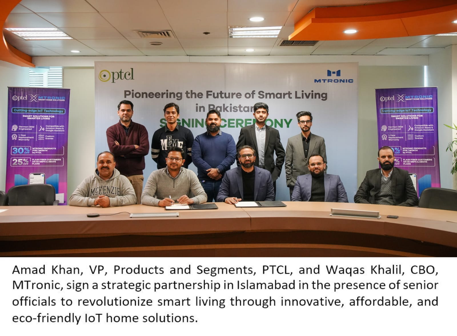 PTCL and MTronic set to redefine lifestyles by automating homes with cutting-edge IoT solutions Islamabad