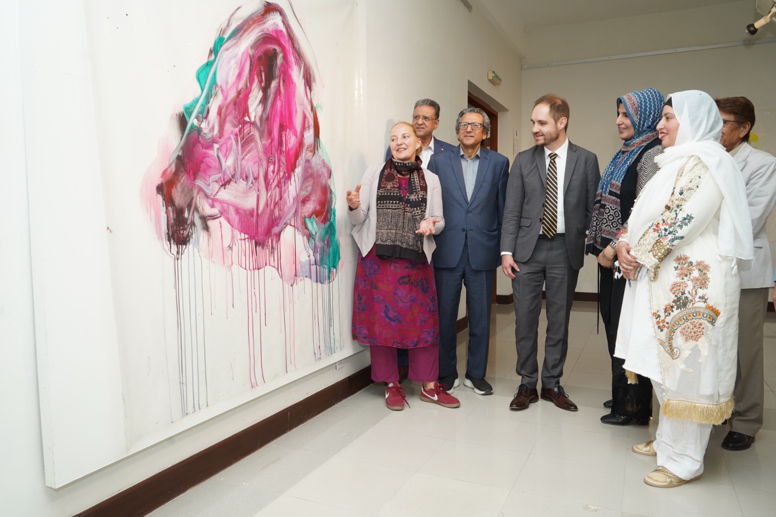 Pakistan National Council of the Arts and National Art Gallery in Islamabad hosted a solo exhibition titled