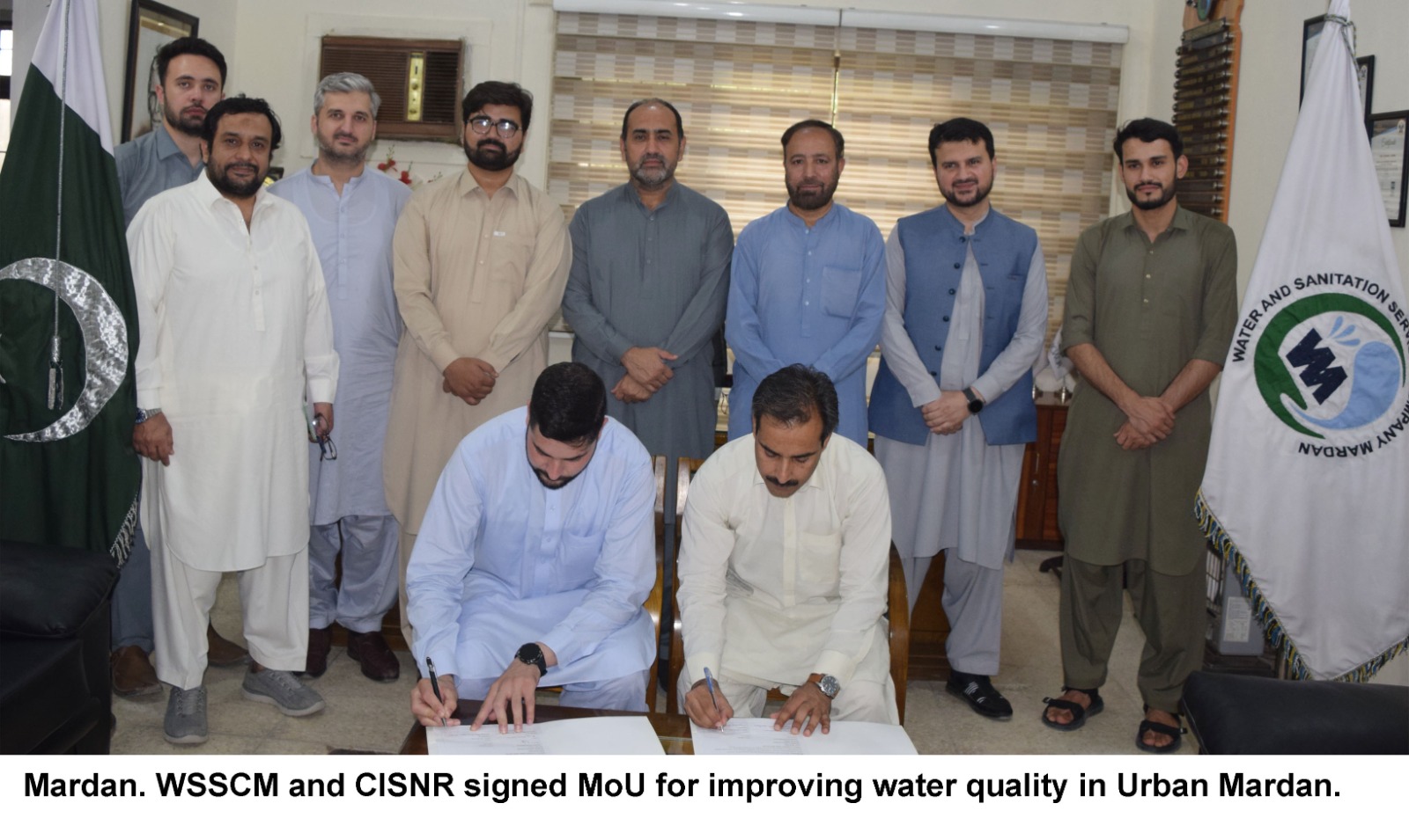 WSSCM and CISNR Sign MoU to Improve Urban Mardan’s Drinking Water Quality