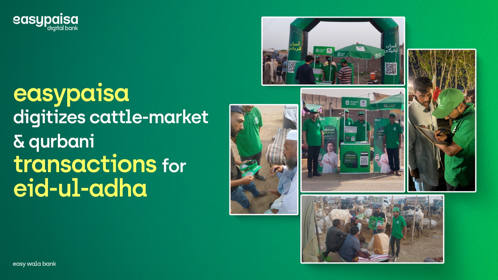 Easypaisa Digitizes Cattle-Market & Qurbani Transactions for Eid-ul-Adha