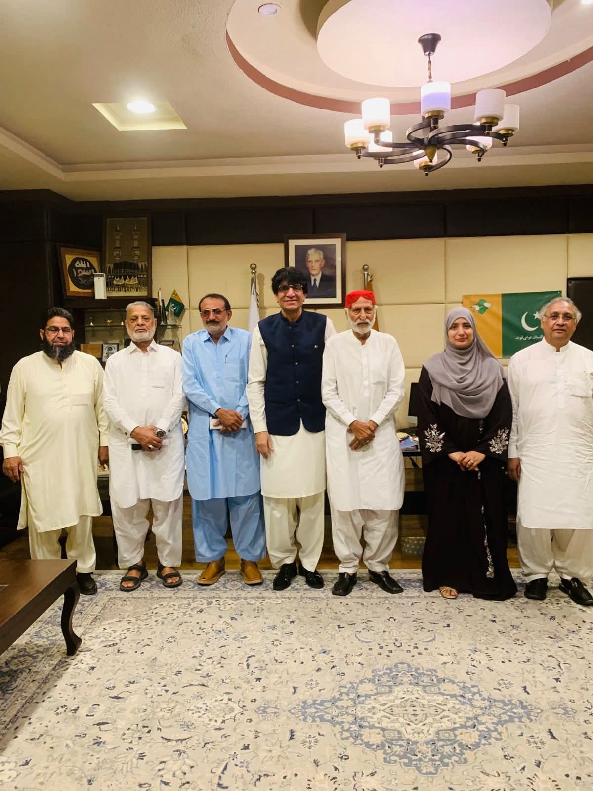 PML-N Sindh Leader Sardar Zain Ansari Meets PAQ Chairman Khaqan Waheed Khawaja, Vows Cooperation