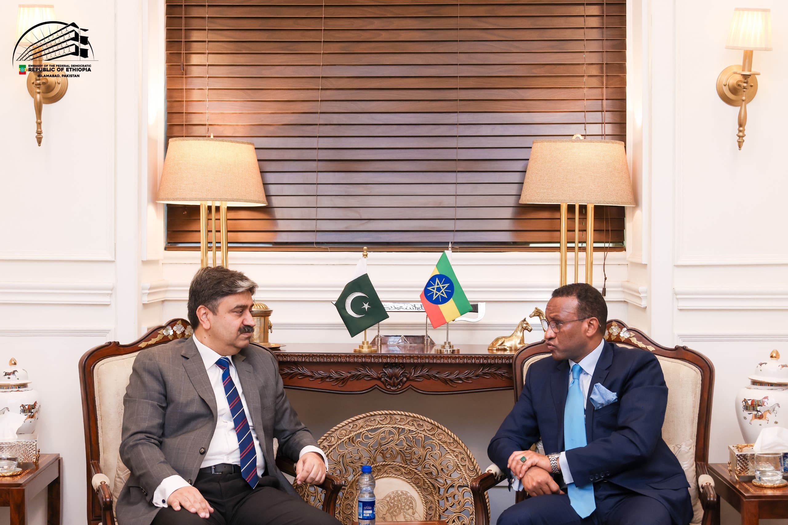 Ambassador Dr. Jemal Calls on Defence Secretary of Pakistan to Discuss Bilateral Cooperation 