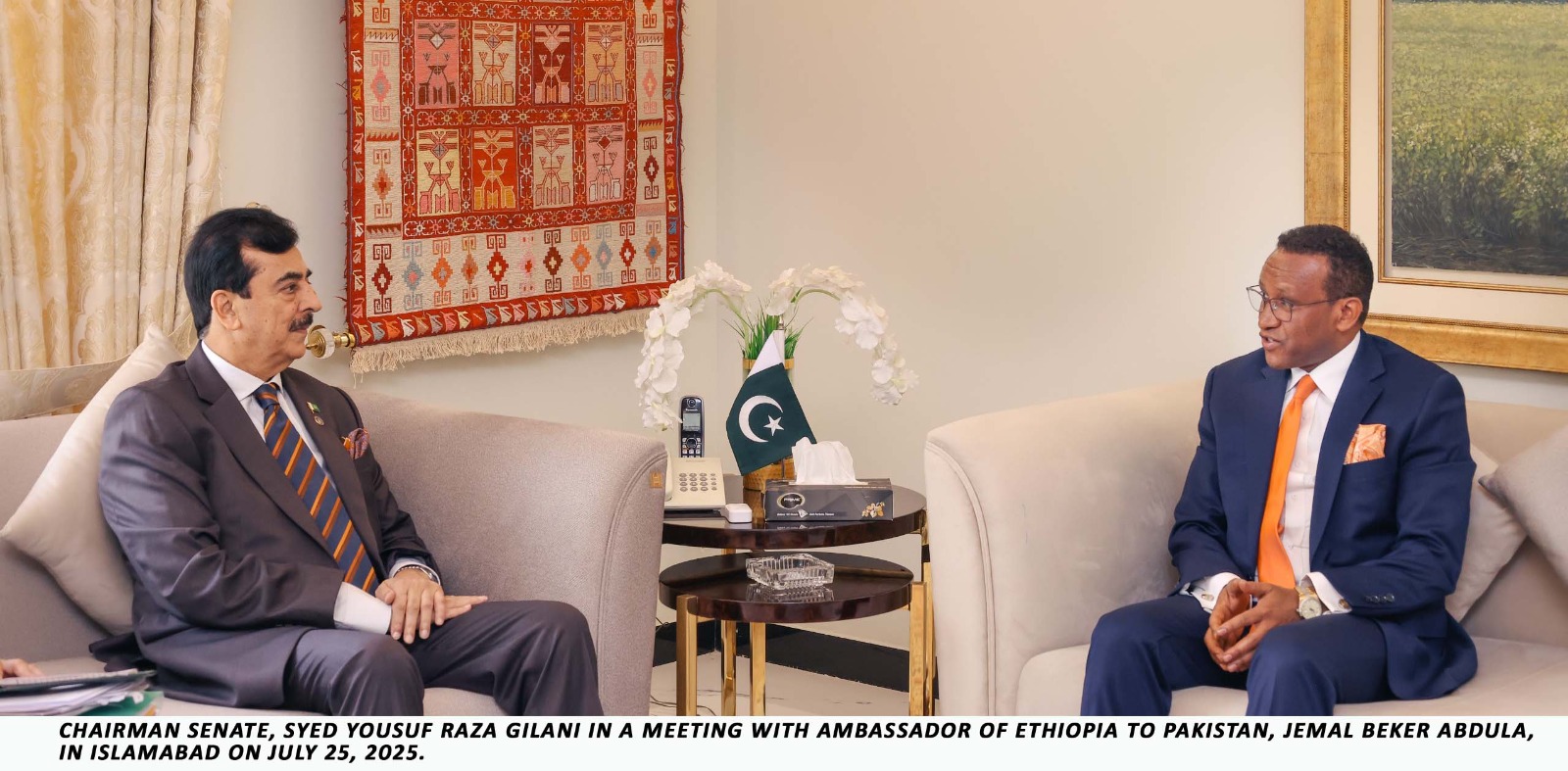 Ethiopia, Pakistan Agree on Strengthening Parliamentary Cooperation