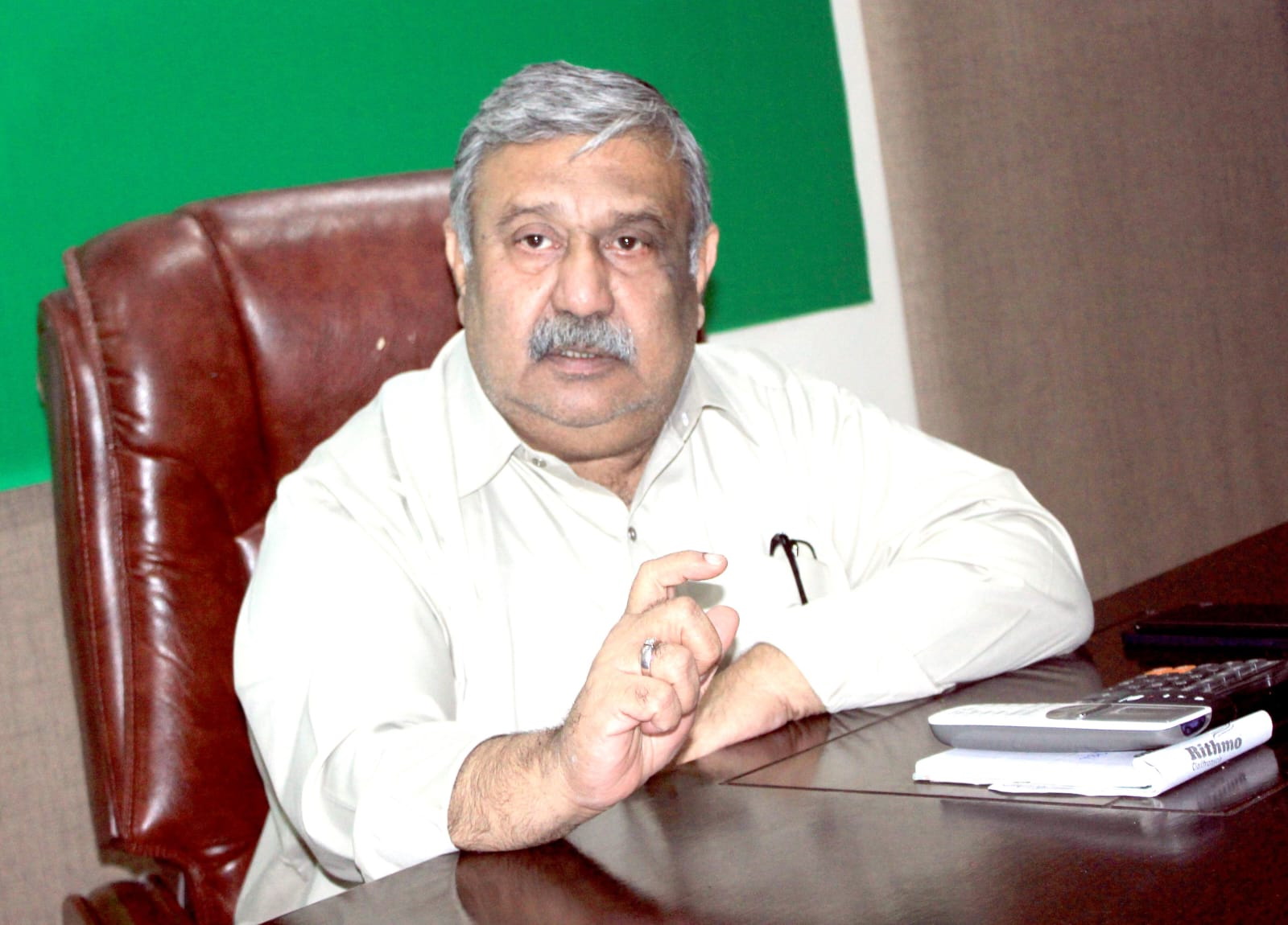 Political and social leader Chaudhry Inaam Zafar expressing his views on Muharram.