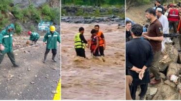 AT LEAST 60 KILLED AS FLOODS, LANDSLIDES WREAK HAVOC IN KP, GB AND AJK