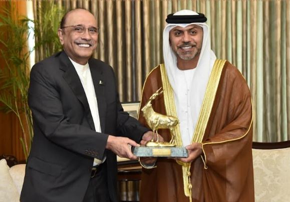 PRESIDENT ZARDARI EMPHASIZES STRENGTHENING PAKISTAN-UAE TIES DURING FAREWELL CALL OF UAE AMBASSADOR