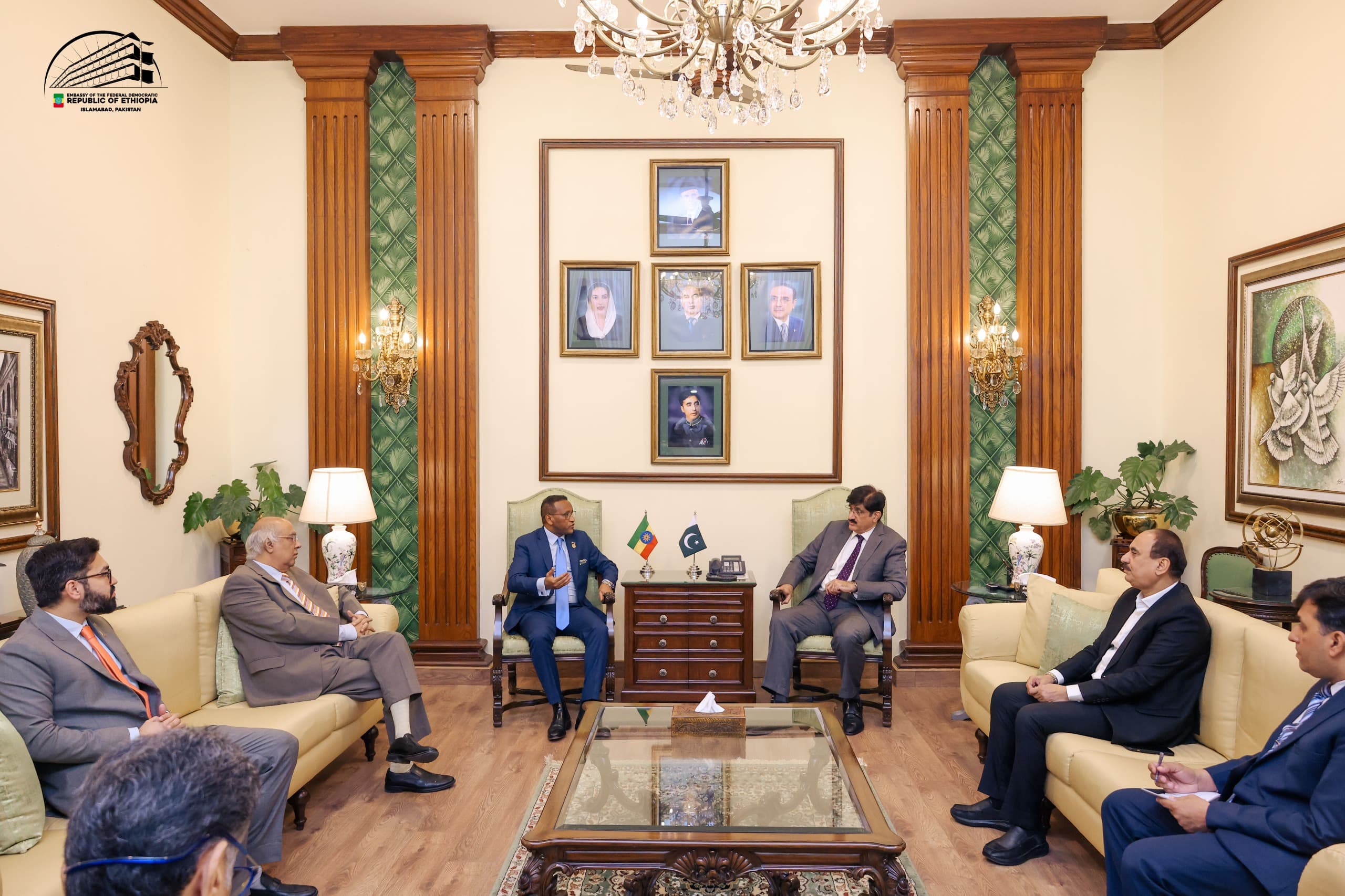 CM Sindh Lauds Ethiopian Airlines as Key Instrument of Look Africa & Engage Africa Policies